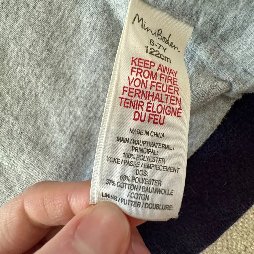 Mini Boden Fleece Jacket GUC 6/7